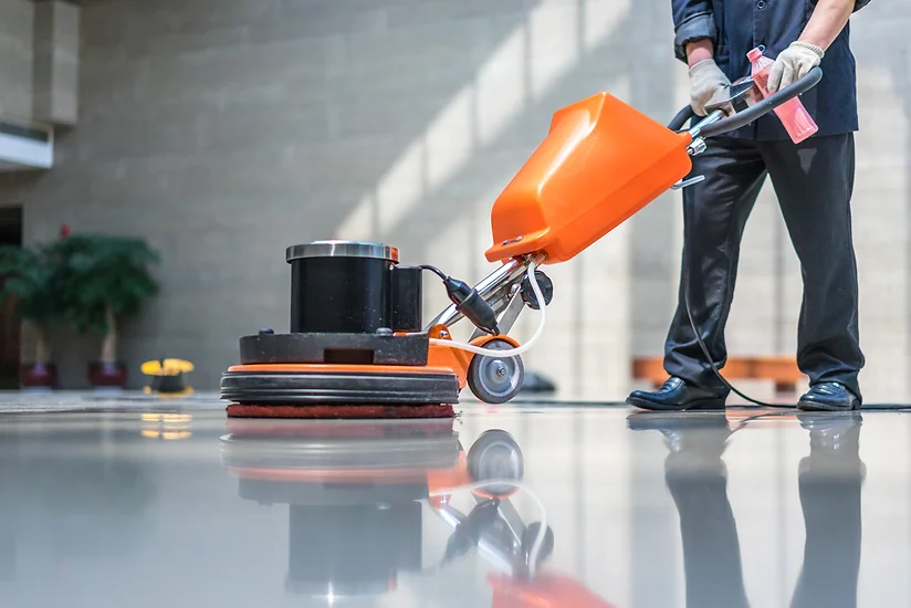 image of a carpet extractor cleaning a floor