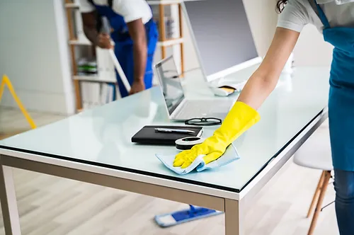 image of a carpet extractor cleaning a floor